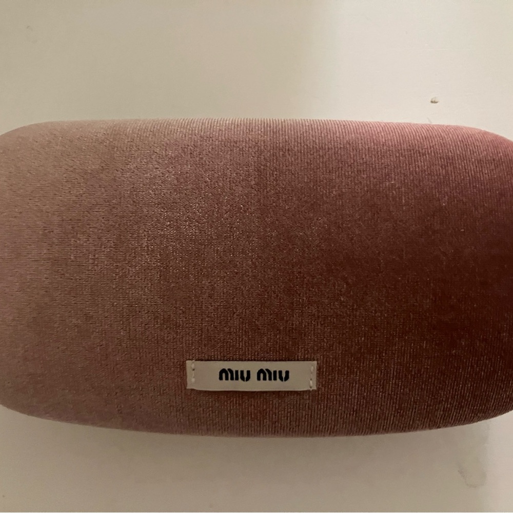 Miu Miu Velvet Pink Sunglasses Case